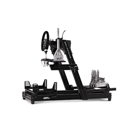 Next Level Racing | Aluminum | Racing Simulator Cockpit | GTElite Front and Side Mount Edition | Bla