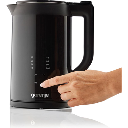 Gorenje Kettle | K17DWDII | Electric | 2200 W | 1.7 L | Stainless Steel | 360° rotational base | Bla