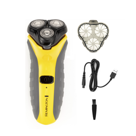 Remington | Rotary Shaver | PR1855 Virtually Indestructible | Cordless | Yellow/Black