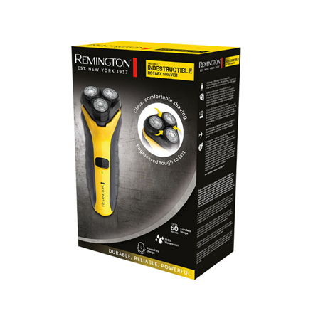 Remington | Rotary Shaver | PR1855 Virtually Indestructible | Cordless | Yellow/Black