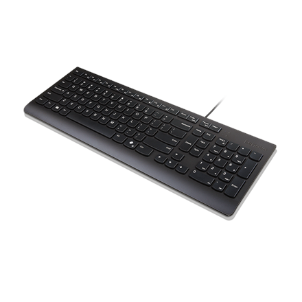 Lenovo Essential | Keyboard | Wired | Nordic | Black
