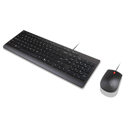 Lenovo Essential Wired Combo Keyboard and Mouse | Keyboard and Mouse Set | Wired | Mouse included | 
