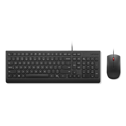 Lenovo Essential Wired Combo Keyboard and Mouse | Keyboard and Mouse Set | Wired | Mouse included | 