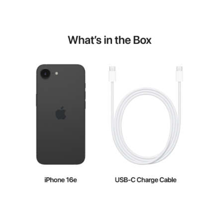 Apple iPhone 16e | Black | 6 " | Super Retina XDR | 2532 x 1170 pixels | Apple A18 | Internal RAM 8 