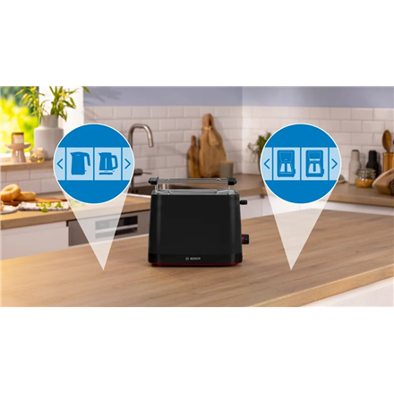 Bosch Compact Toaster | TAT3M123 MyMoment | Power 950 W | Number of slots 2 | Housing material Plast