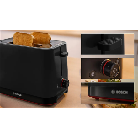 Bosch Compact Toaster | TAT3M123 MyMoment | Power 950 W | Number of slots 2 | Housing material Plast