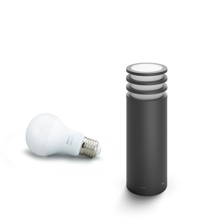 Philips Hue Lucca Outdoor Pedestal Lantern | E27 | 9 W | Warm white