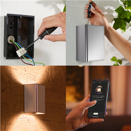 Philips Hue WCA Resonate Outdoor Wall Lantern