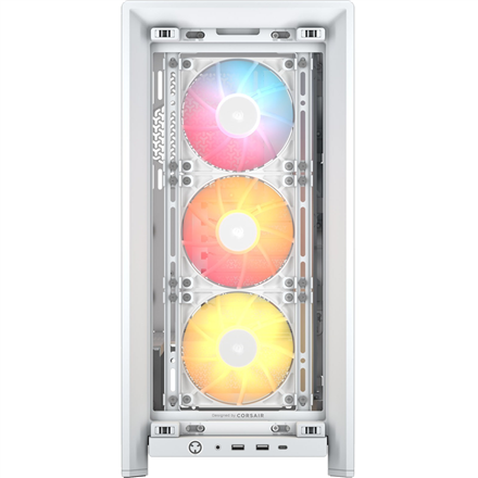 Corsair PC Case | Frame 4000D RS ARGB Modular | White | Mid-Tower | Power supply included No