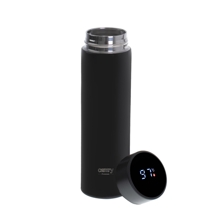 Adler | Thermal Flask | CR 4507bk | Capacity 0.473 L | Material Stainless steel/Silicone | Black