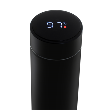 Adler | Thermal Flask | CR 4507bk | Capacity 0.473 L | Material Stainless steel/Silicone | Black