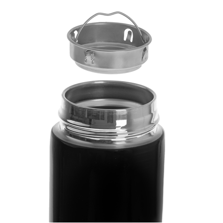 Adler | Thermal Flask | CR 4507bk | Capacity 0.473 L | Material Stainless steel/Silicone | Black