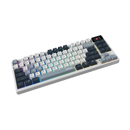 MSI FORGE GK600 TKL WIRELESS SKY | Gaming Keyboard | Wireless | US | Bluetooth | 2.4 GHz