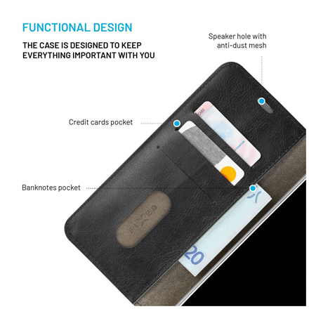 Fixed Opus | Book Case | Xiaomi | 15 | Leather | Black