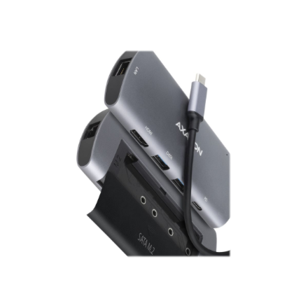 AXAGON SuperSpeed USB-C Combo 6in1 Hub | HMC-6M2