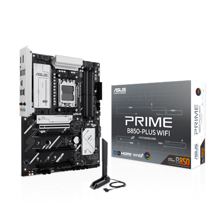 Asus PRIME B850-PLUS WIFI | Processor family AMD | Processor socket AM5 | DDR5 | Supported hard disk