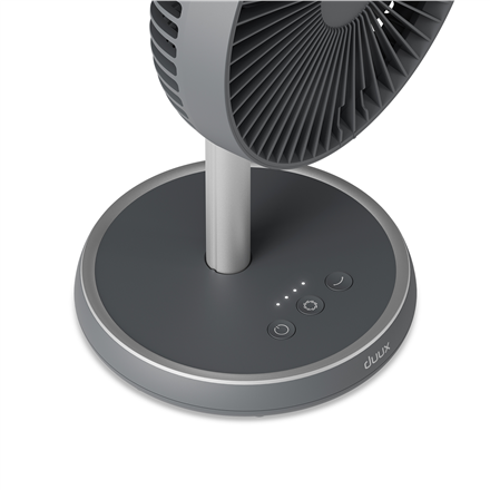 Duux Fan | Rize Flex | Stand Fan | Grey | Diameter 21 cm | Number of speeds 4 | Oscillation | 10 W
