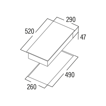 CATA Hob | TD 3002 BK | Vitroceramic | Number of burners/cooking zones 2 | Touch | Timer | Black