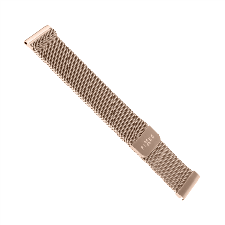 Fixed | Mesh Strap with Quick Release 20mm for Smartwatch | Rose gold