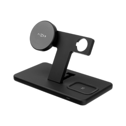 Fixed | MagPowerstation 3-in-1 wireless charging stand with MagSafe mount support | FIXMPOS-BK | Bla