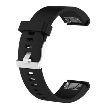Fixed | Silicone Strap for Garmin QuickFit 20mm | Black