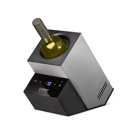 Caso | Wine Cooler | WineCase Deluxe Inox | Bottles capacity 1 | Black/Silver