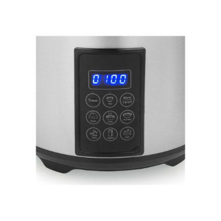 Tristar Digital Rice and Steam Cooker | RK-6138 | 900 W | 2.2 L | Number of programs 7 | Grey