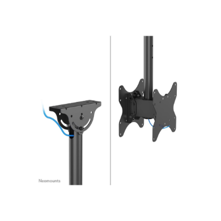 Neomounts CL35-340BL22 Dual Monitor/TV Mount Ceiling | Adjustable Height