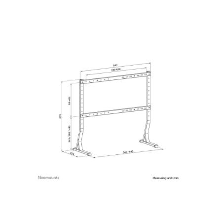 Neomounts Desk Mount | DS45-430BL18 TV stand | Adjustable Height | 45-90 " | Maximum weight (capacit