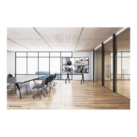 Neomounts Floor stand | FL50-575BL1 TV trolley | Adjustable Height | 65-110 " | Maximum weight (capa