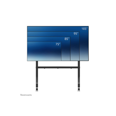 Neomounts Floor stand | FL50-575BL1 TV trolley | Adjustable Height | 65-110 " | Maximum weight (capa