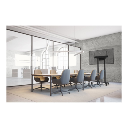 Neomounts Floor stand | FL55-875BL1 TV trolley | Adjustable Height | 55-100 " | Maximum weight (capa