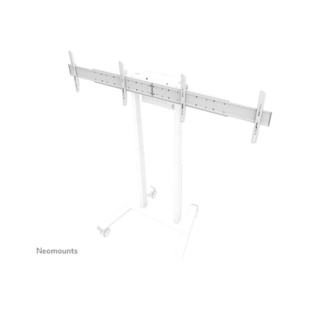 Neomounts Floor stand | ADM-875WH2 Dual screen adapter | Adjustable Height | 42-65 " | Maximum weigh