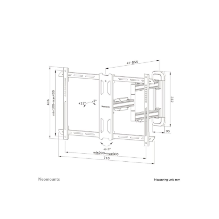 Neomounts Wall mount | WL40S-850BL16 TV mount wall | Full motion