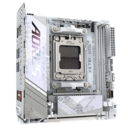 Gigabyte X870I AORUS PRO ICE | Processor family AMD | Processor socket AM5 | DDR5 SDRAM | Supported 