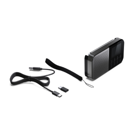 Sharp OSAKA Pocket/Handheld Portable Digital Radio | DR-P520(GY) | Bluetooth