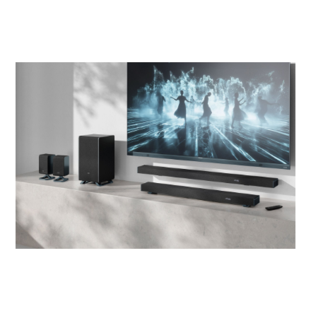 Sharp | 3.1.2 Dolby Atmos/DTS:X Soundbar with Wireless Subwoofer | HT-SBW53121(BK) | Bluetooth