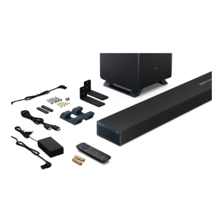 Sharp | 5.1.2 Dolby Atmos/DTS:X Soundbar with Wireless Subwoofer | HT-SBW55121(BK) | Bluetooth