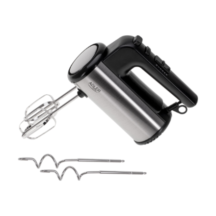Adler Hand mixer | AD 4232 | Hand Mixer | 900 W | Number of speeds 5 | Turbo mode | Black/Stainless 