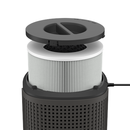 Duux Smart Air Purifier | Bright 2 | 4-22 W | Suitable for rooms up to 42 m² | Black