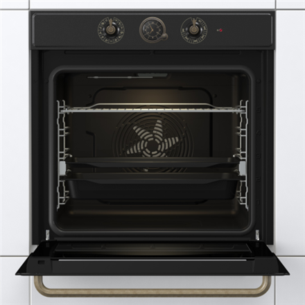 Gorenje Oven | BOS67372CLB | 77 L | Electric | AquaClean | Mechanical control | Steam function | Hei