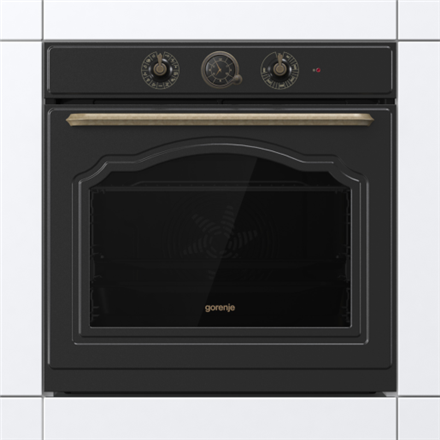 Gorenje Oven | BOS67372CLB | 77 L | Electric | AquaClean | Mechanical control | Steam function | Hei