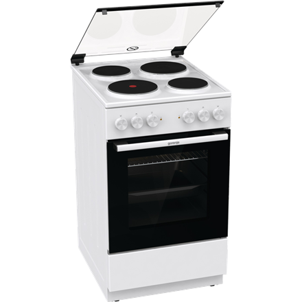 Gorenje Cooker | GE5A21WH | Hob type Electric | Oven type Electric | White | Width 50 cm | Grilling 