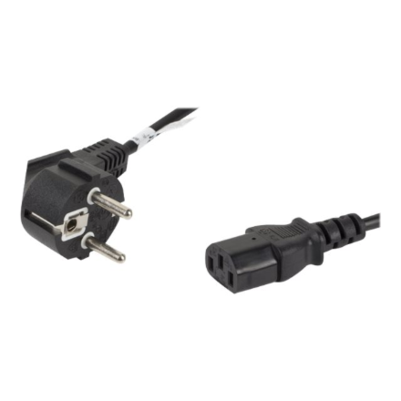 Lanberg | CEE 7/7 to IEC 320 C13 Power Cord | CA-C13C-10CC-0018-BK
