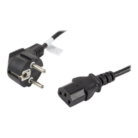 Lanberg | CEE 7/7 to IEC 320 C13 Power Cord | CA-C13C-11CC-0018-BK