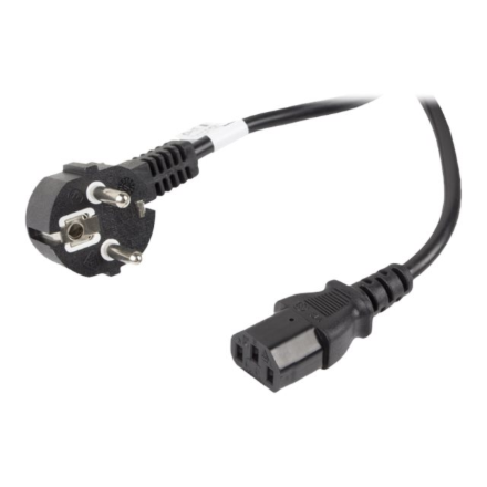 Lanberg | CEE 7/7 to IEC 320 C13 Power Cord | CA-C13C-11CC-0100-BK