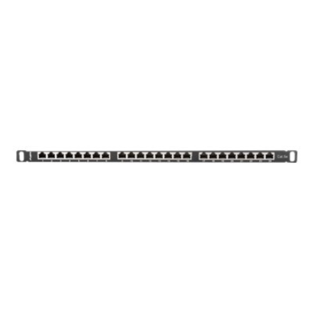 Lanberg | Patch panel 24 port 0.5U 19" CAT.5E FTP with cable organizer shielded | PPS5-0024-B