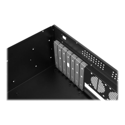 Lanberg Rackmount server chassis lanberg ATX 350/10 19"/4U | Black