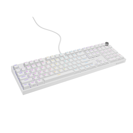 Genesis Thor 404 | Mechanical Gaming Keyboard | Wired | US | White | USB | Outemu Peach Silent