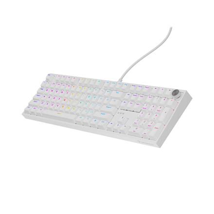 Genesis Thor 404 | Mechanical Gaming Keyboard | Wired | US | White | USB | Outemu Peach Silent